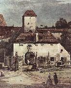 Bernardo Bellotto Ansicht von Pirna, Pirna von der Sudseite aus gesehen, mit Befestigungsanlagen und Obertor (Stadttor) sowie Festung Sonnenstein Germany oil painting artist